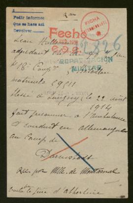 Expediente de Léon Hallouin