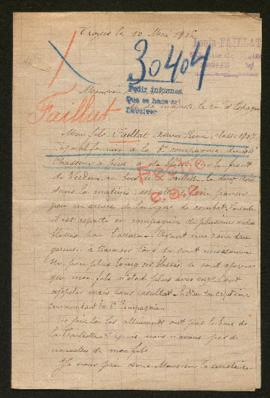 Expediente de Adrien René Faillat