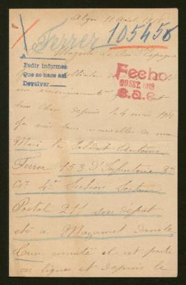 Expediente de Antoine Ferrer