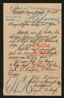 Expediente de Johann Hessmer