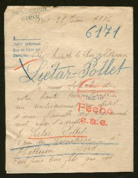 Expediente de la familia Liétar Pollet y Hector Person