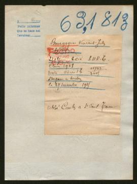 Expediente de Vincent Jules Bourgogne