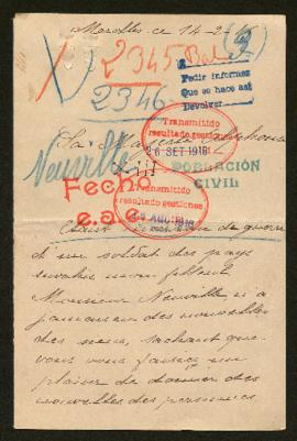 Expediente de las familias Neuville, Hernequet y Combefort-Leroy