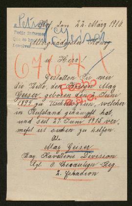 Expediente de Max Geiser