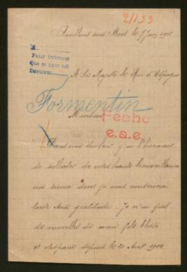 Expediente de Emile Alfred Formentin