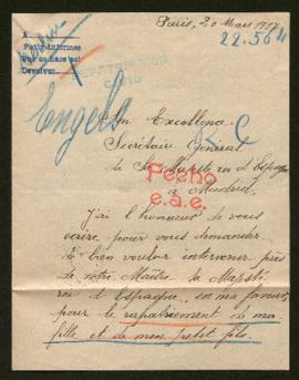 Expediente de la familia Engels-Sauvage y madame veuve Lemaire