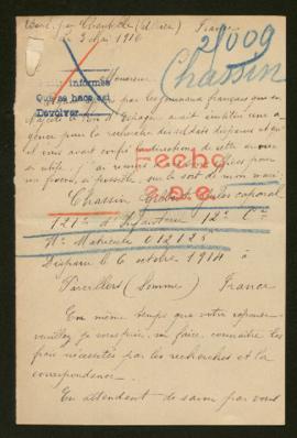 Expediente de Gilbert Jules Chassin