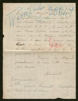 Expediente de Rosalie Wattebled y la familia Wattebled Lefèbvre