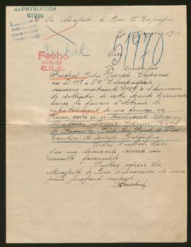 Expediente de madame Jules Joseph Paschal