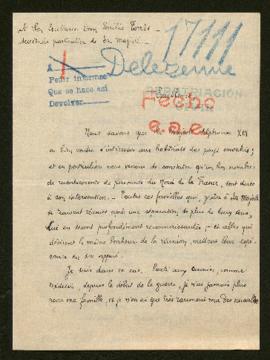 Expediente de la familia Delezenne-Joly