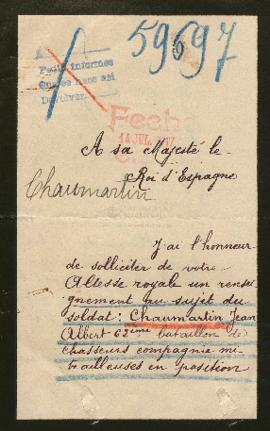 Expediente de Jean Albert Chaumartin