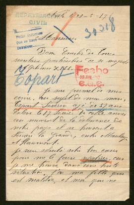 Expediente de Séverin Topart