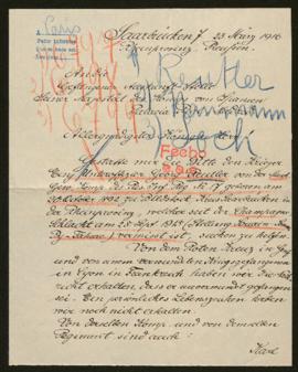 Expediente de Georg Reutler, Karl Wilhl. Naumann y Erich Loch
