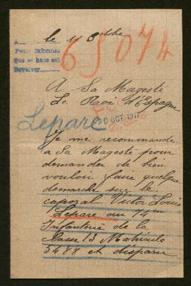Expediente de Victor Louis Leparc