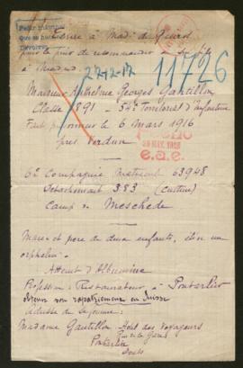 Expediente de Authelme Georges Gautillon