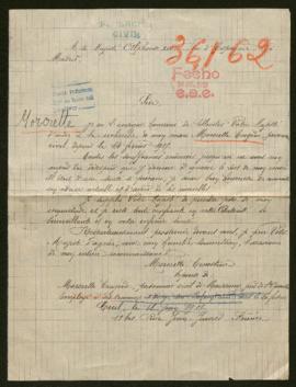 Expediente de Eugène Morcrette