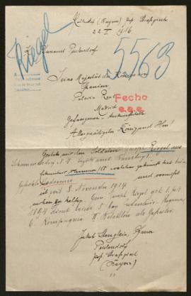 Expediente de Joseph Riegel