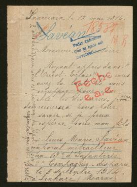 Expediente de Louis Marie Savéan