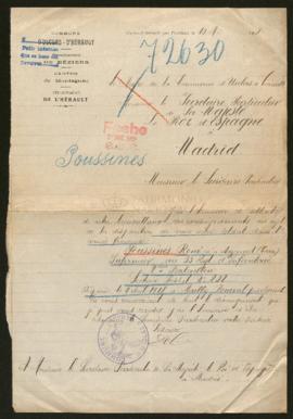 Expediente de René Poussines