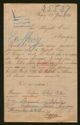 Expediente de Maurice Geoffroy