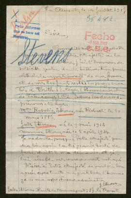 Expediente de la familia Stevens Richart