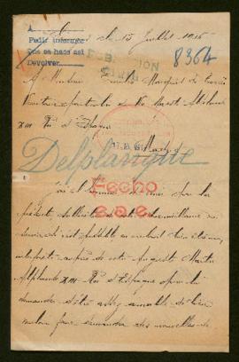 Expediente de la familia de Georges Delplanque