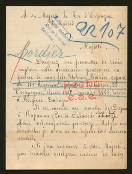 Expediente de Urbain Bordier