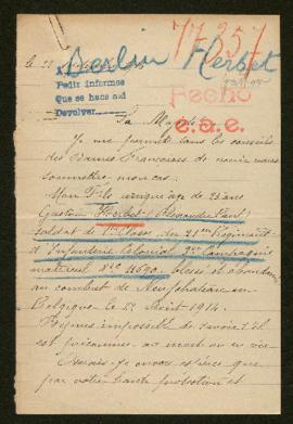 Expediente de Gaston Alexandre Paul Herbet