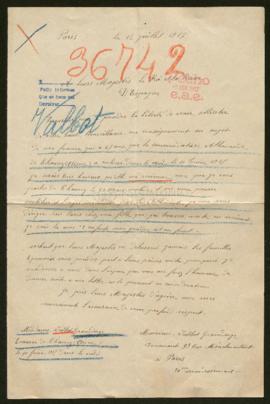 Expediente de madame Valbot Graindorge