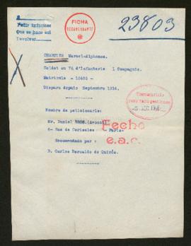 Expediente de Marcel-Alphonse Chartier