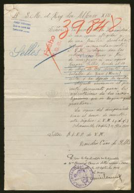 Expediente de Gaspar Sellès