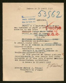 Expediente de Julien Marie Emile Berhault