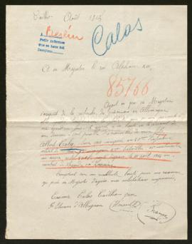 Expediente de Albert Calas