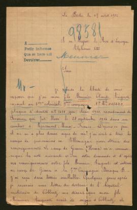 Expediente de Claude Auguste Meunier
