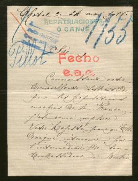 Expediente de monsieur Pillot, su hermana madame Pillot y madame Cherriére e hijo