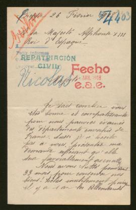 Expediente de la familia Nicolas Douce