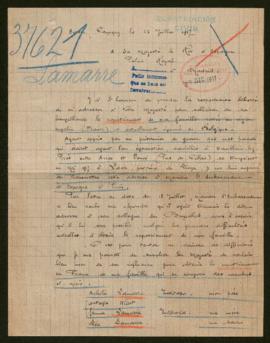 Expediente de la familia Lamarre Wiart