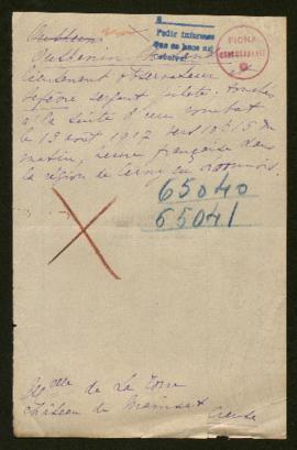 Expediente de Jacques Armand Outhenin-Chalandre y Pierre Raymond Lefevre