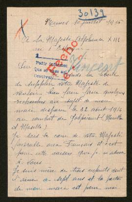 Expediente de Victor Aleide Vincent