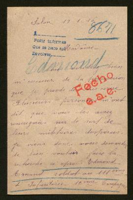 Expediente de Edmond Arnaud