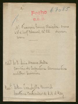Expediente de François Guiné Olaïzola