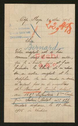 Expediente de Emile Bernard