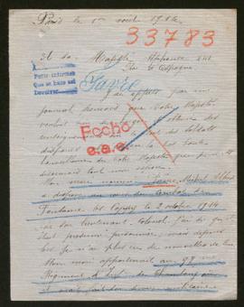 Expediente de Michel Alfred Favre