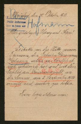 Expediente de Hieronymus Hofmann