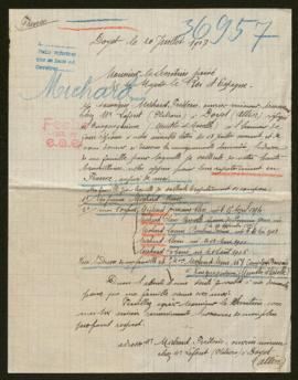 Expediente de la familia Michard Pérouin