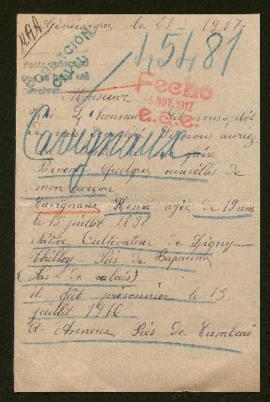 Expediente de Henri Cavignaux