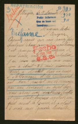Expediente de Philogène, Laurence y Fernand Tiefaine y Geneviève Légère