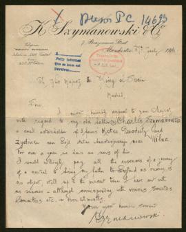 Expediente de Charles Szymanowski