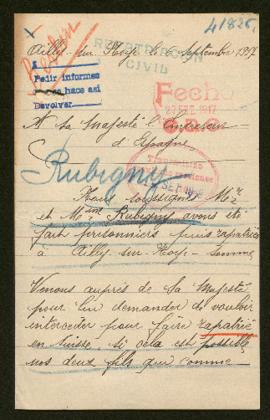 Expediente de Charles Rubigny y Georges Rubigny