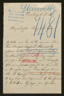 Expediente de Siegfried Steinmetz